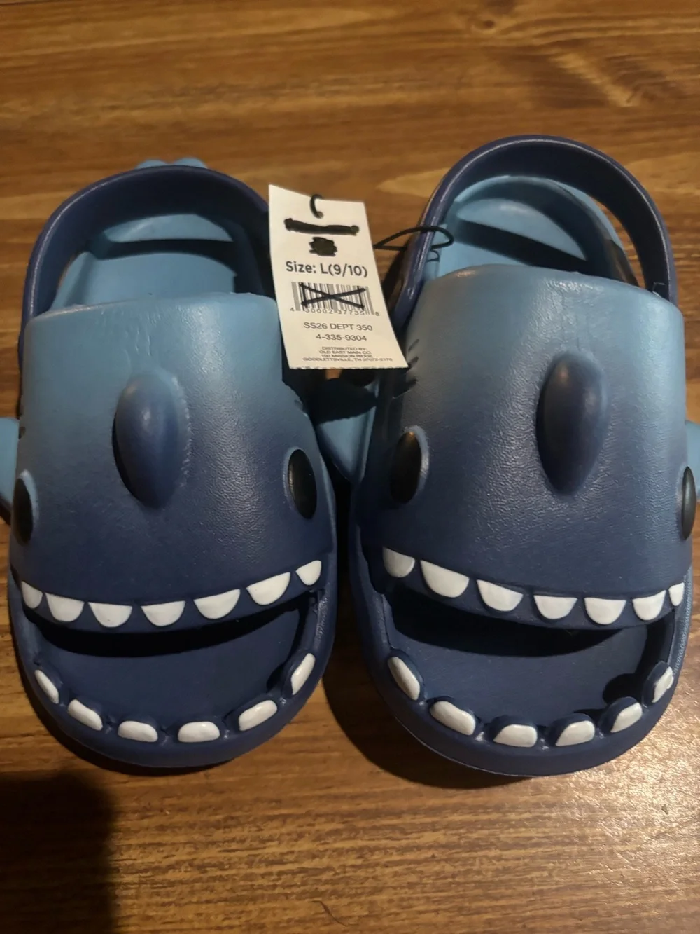 Kids Shark Clog Sandals - Blue